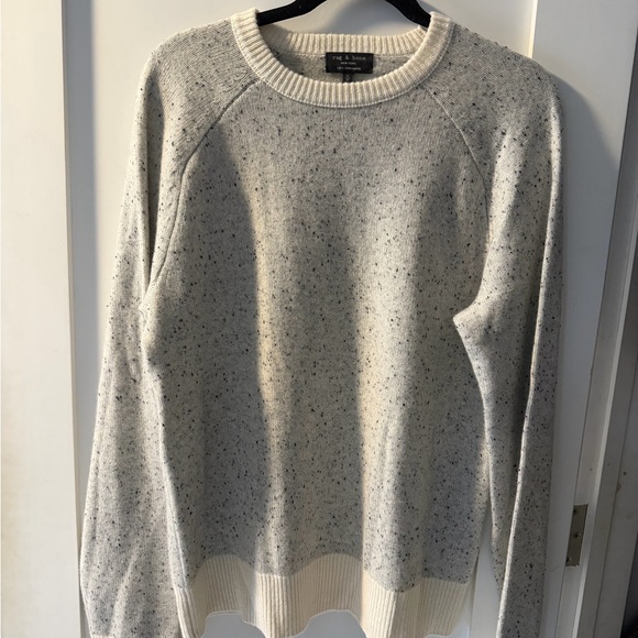 rag & bone Other - Rag & Bone Cream Speckled Crewneck Sweater